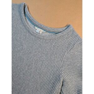 Boden Top Size US 8 Gray‎ Ribbed Short Sleeve Womens Work Casual